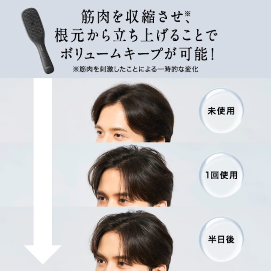 根元をリフトアップする