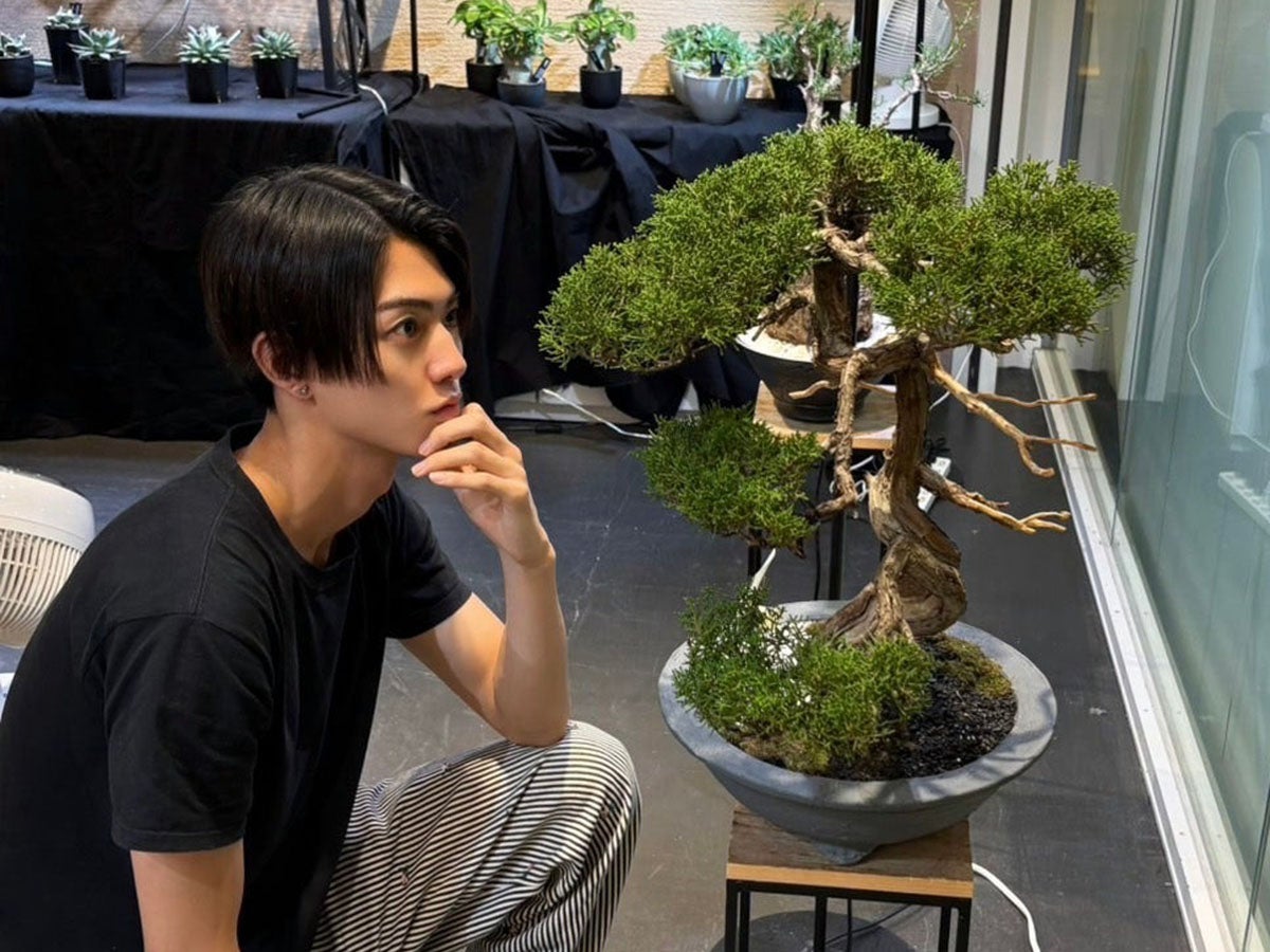 マイ盆栽もゲット！「盆栽と植物」は手入れする時間も最高の癒し時間。【13 染矢 彪我くん/ 僕の好きな○○】