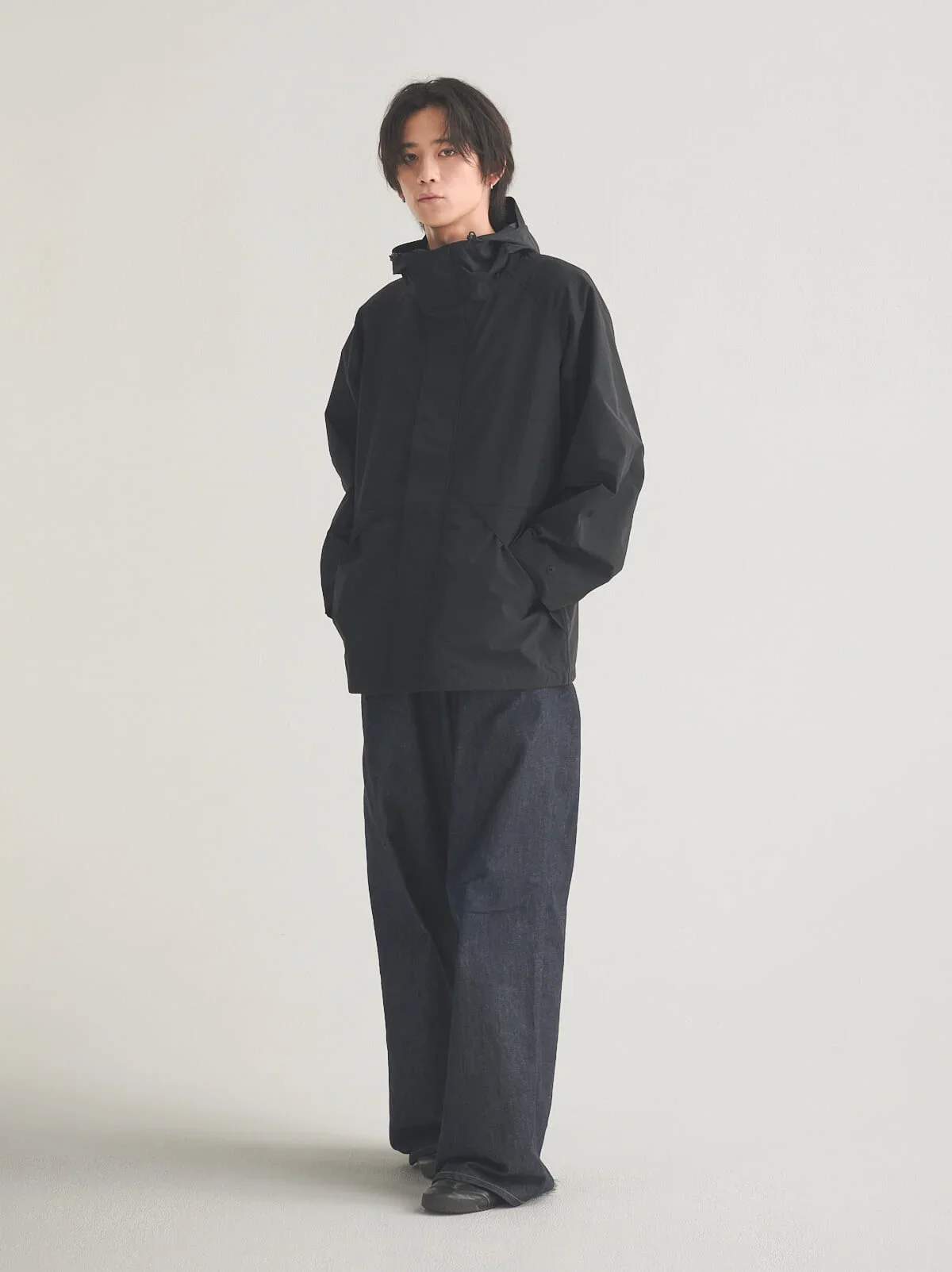 【新品未使用】UNIQLO U☆デニムジャケット☆M☆黒 ユニクロ公式 | デニムジャケット