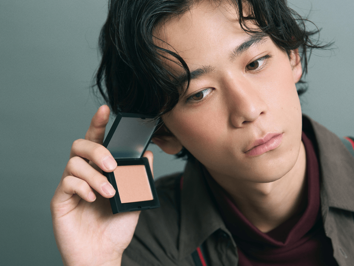 メンズノンノモデル 小方のトレンドチークメイク