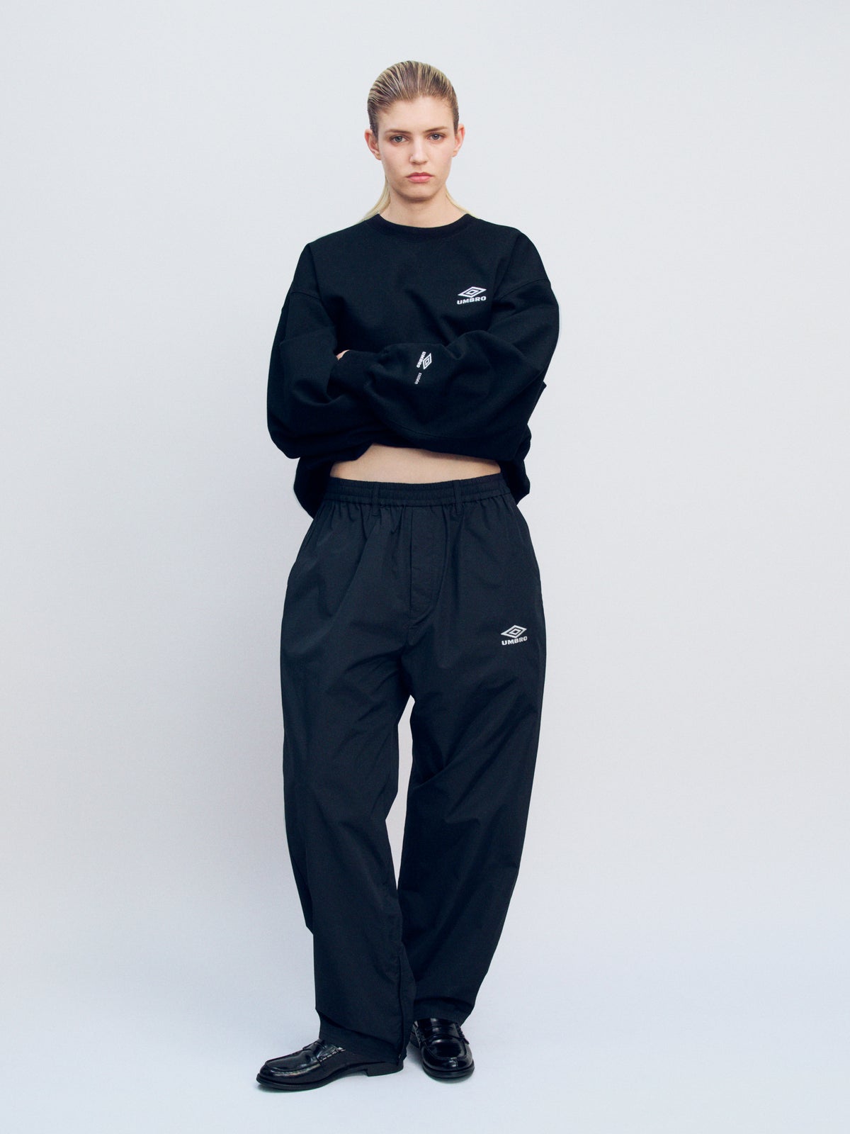 CO/NY POPLIN TRACK TROUSERS