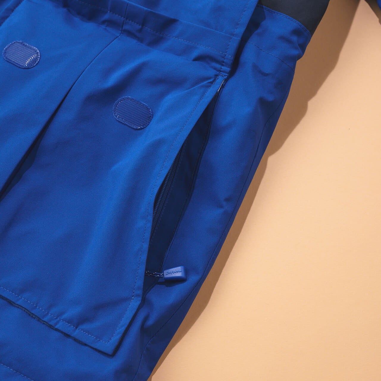 モンベルの50th スーパードリューパーカ のフラップポケットの下のジップポケット