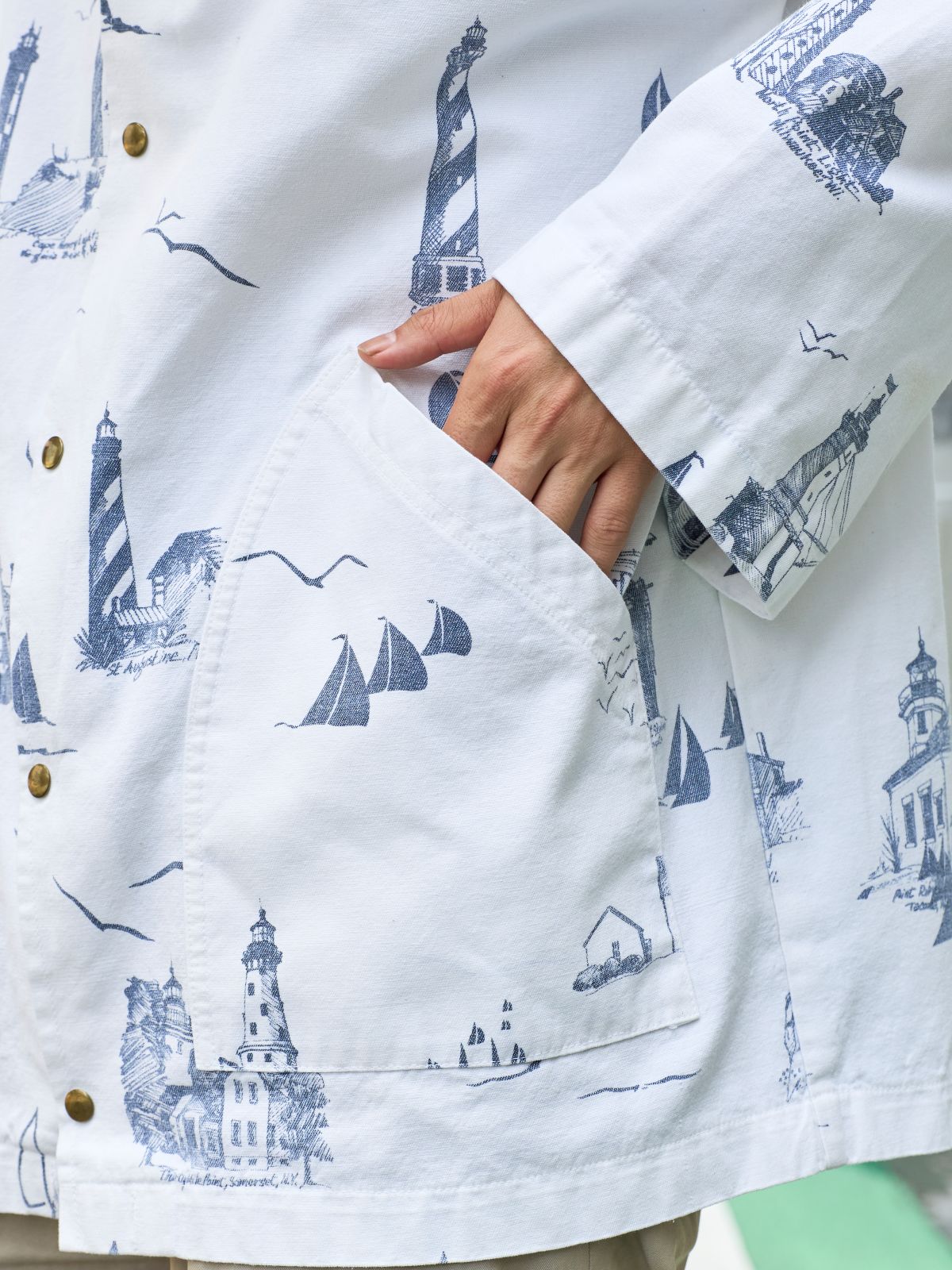 古着のパーカー　ポケット部分