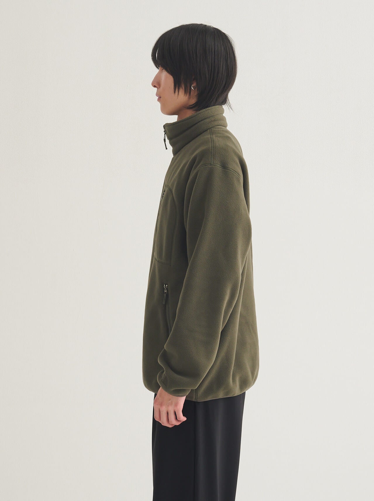 ザ・ノース・フェイスの新作フリース/フィールドフリースハーフジップの試着&本音レビューのサイド