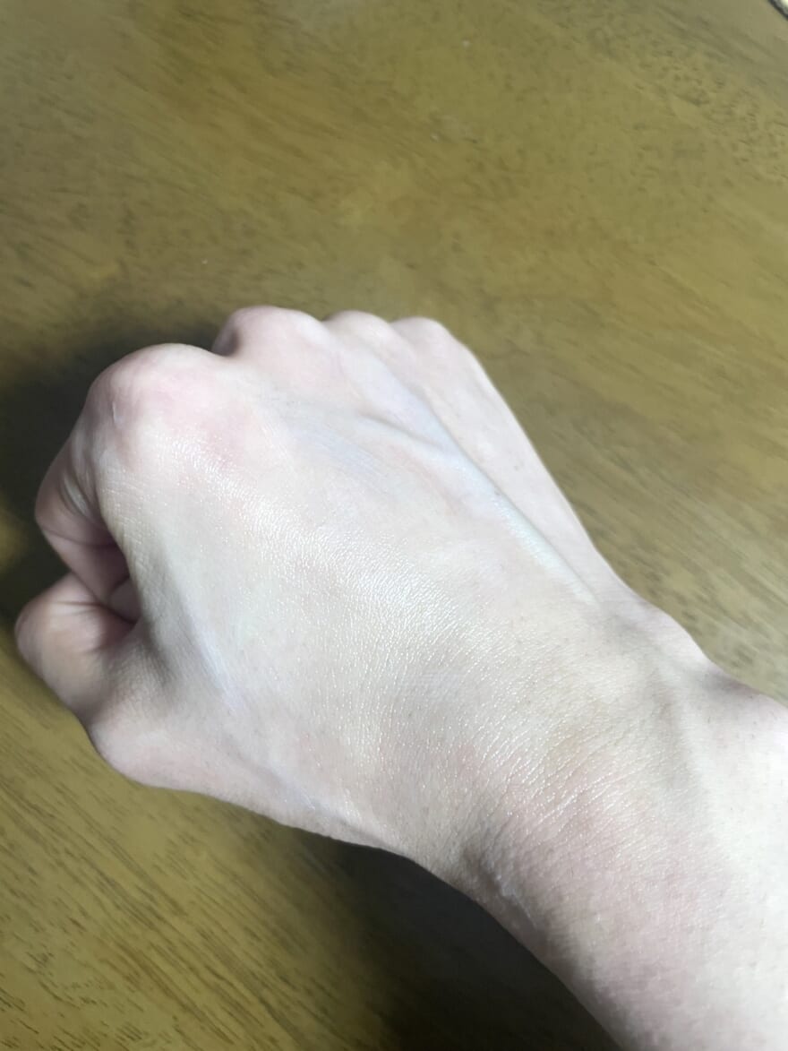 kanebo ヴェイルオブデイ テクスチャー 馴染ませた後