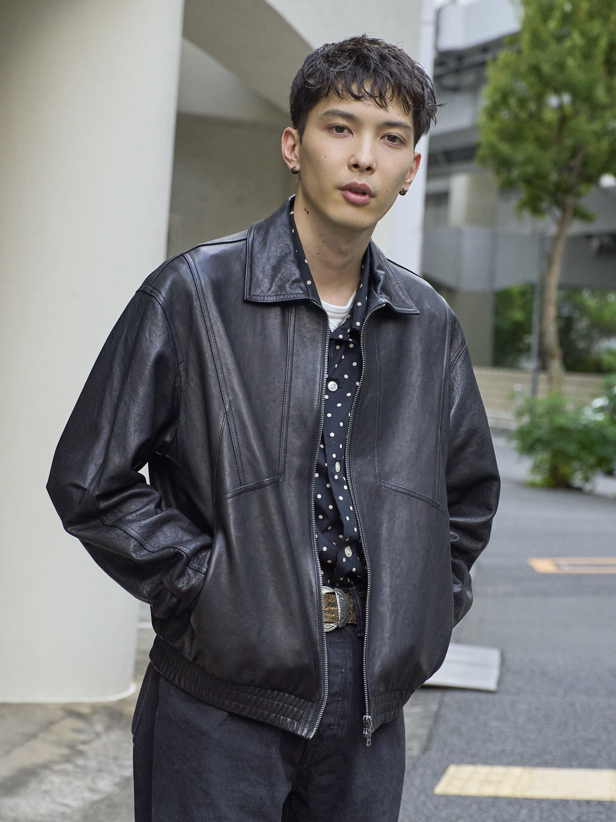 守屋光治の秋冬私服_上半身