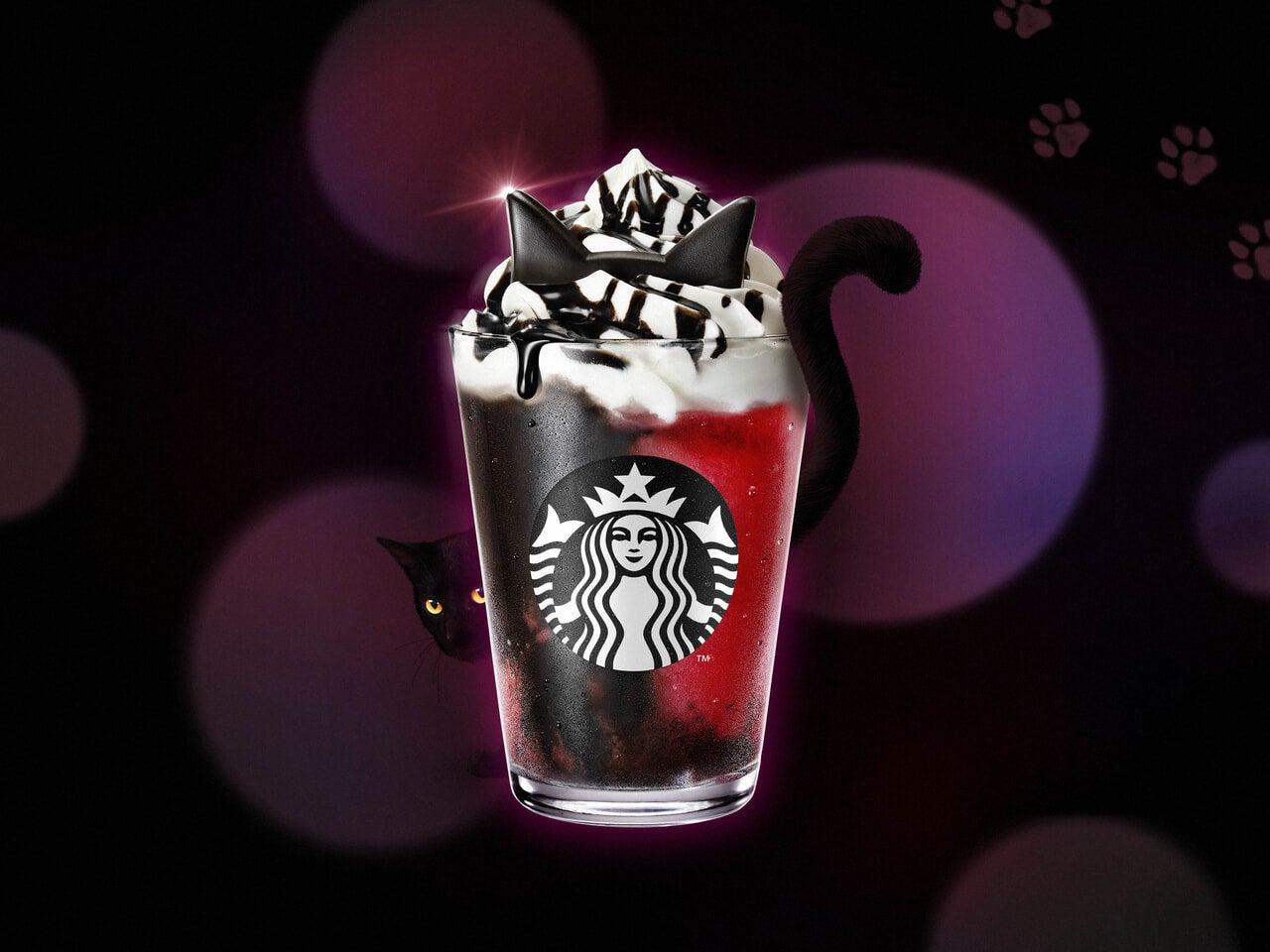 スタバハロウィン2025「アサイー ベリー フラペチーノ®」通称 “黒猫フラペチーノ®”商品価格＆発売日