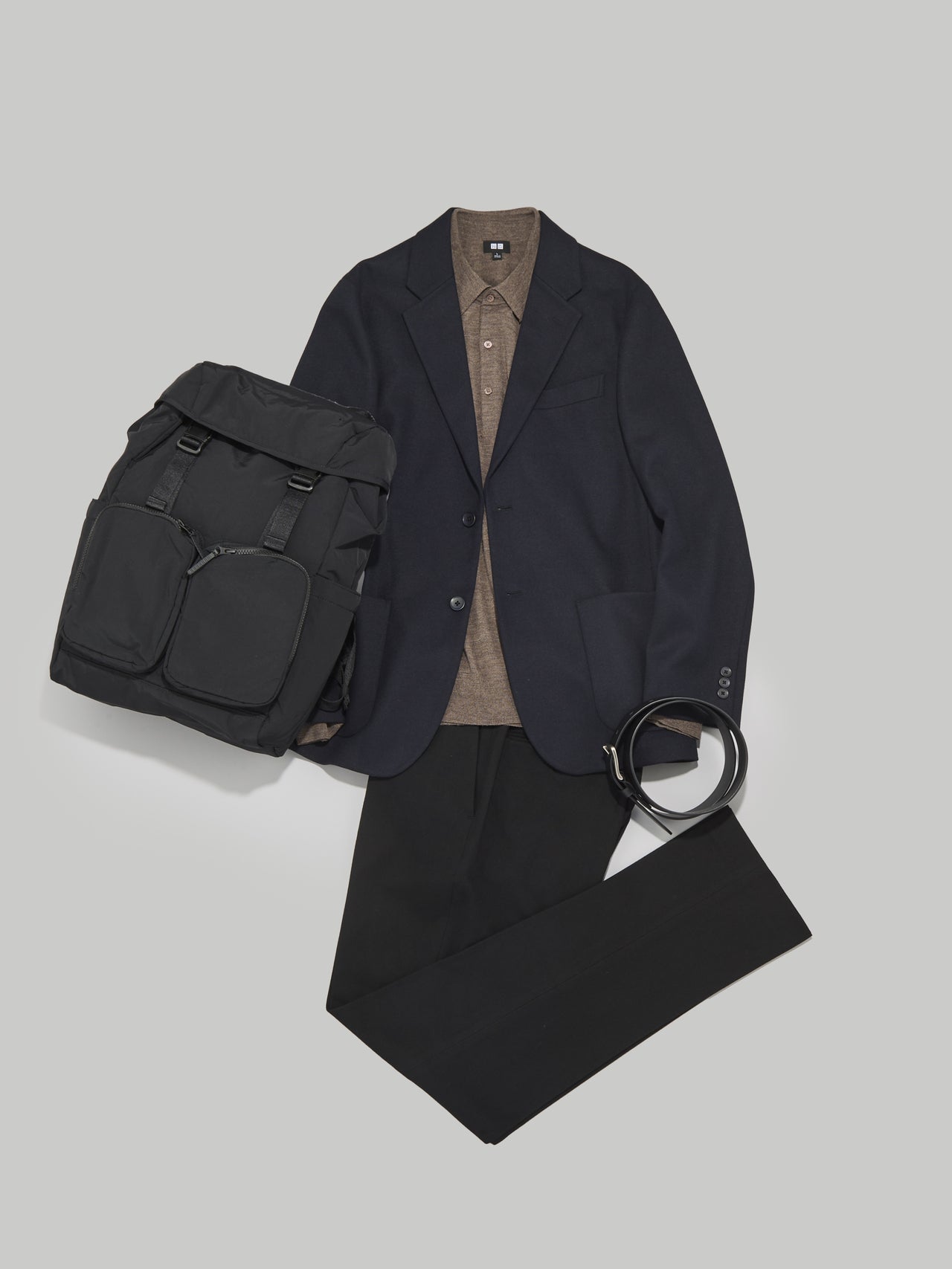 全身「ユニクロ」でつくるビジカジな好印象高見えジャケットコーデ③