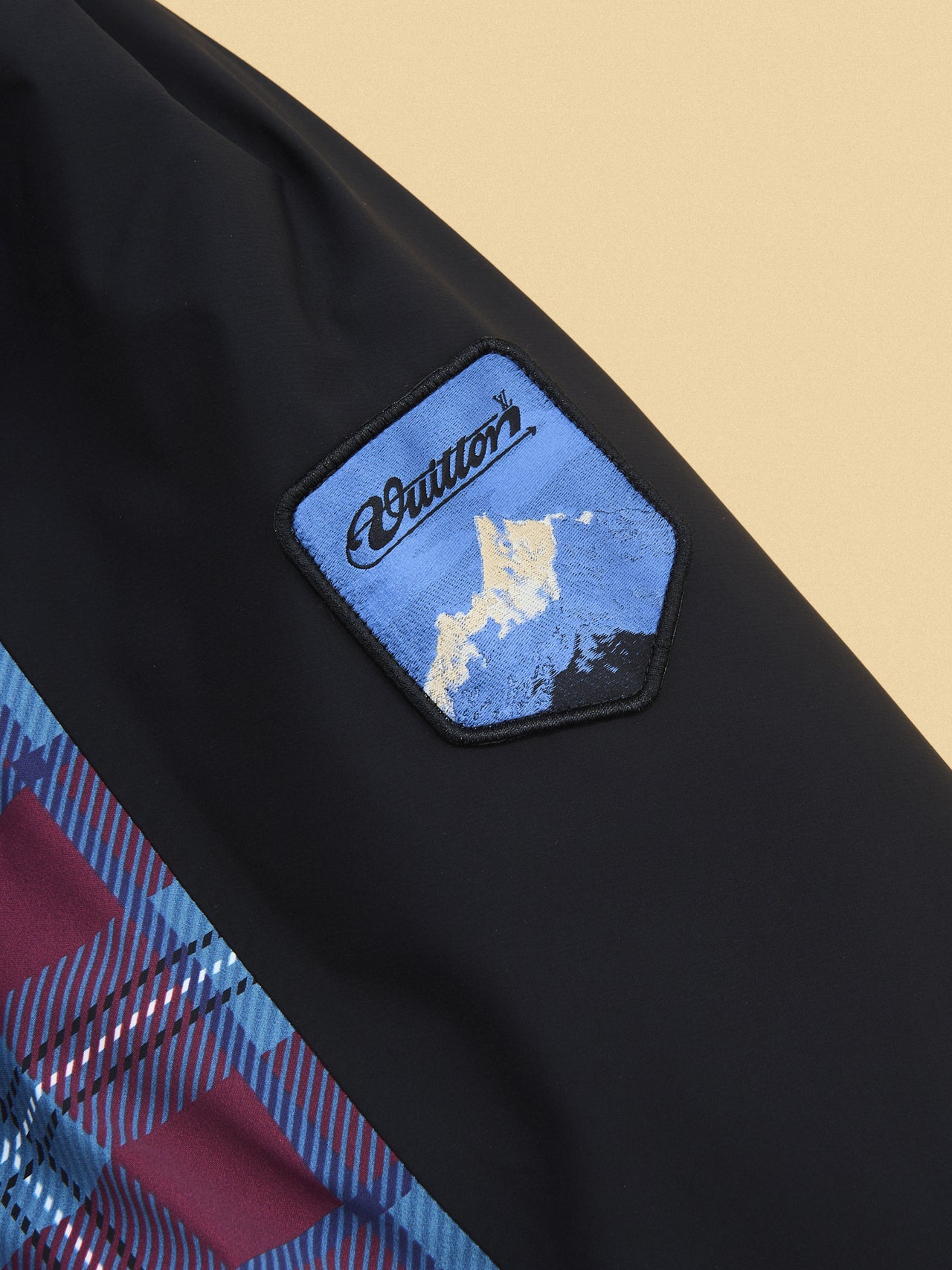 「ルイ・ヴィトン」で この冬買うべき名作ダウンジャケット/ダウン スキージャケットの左袖のワッペン