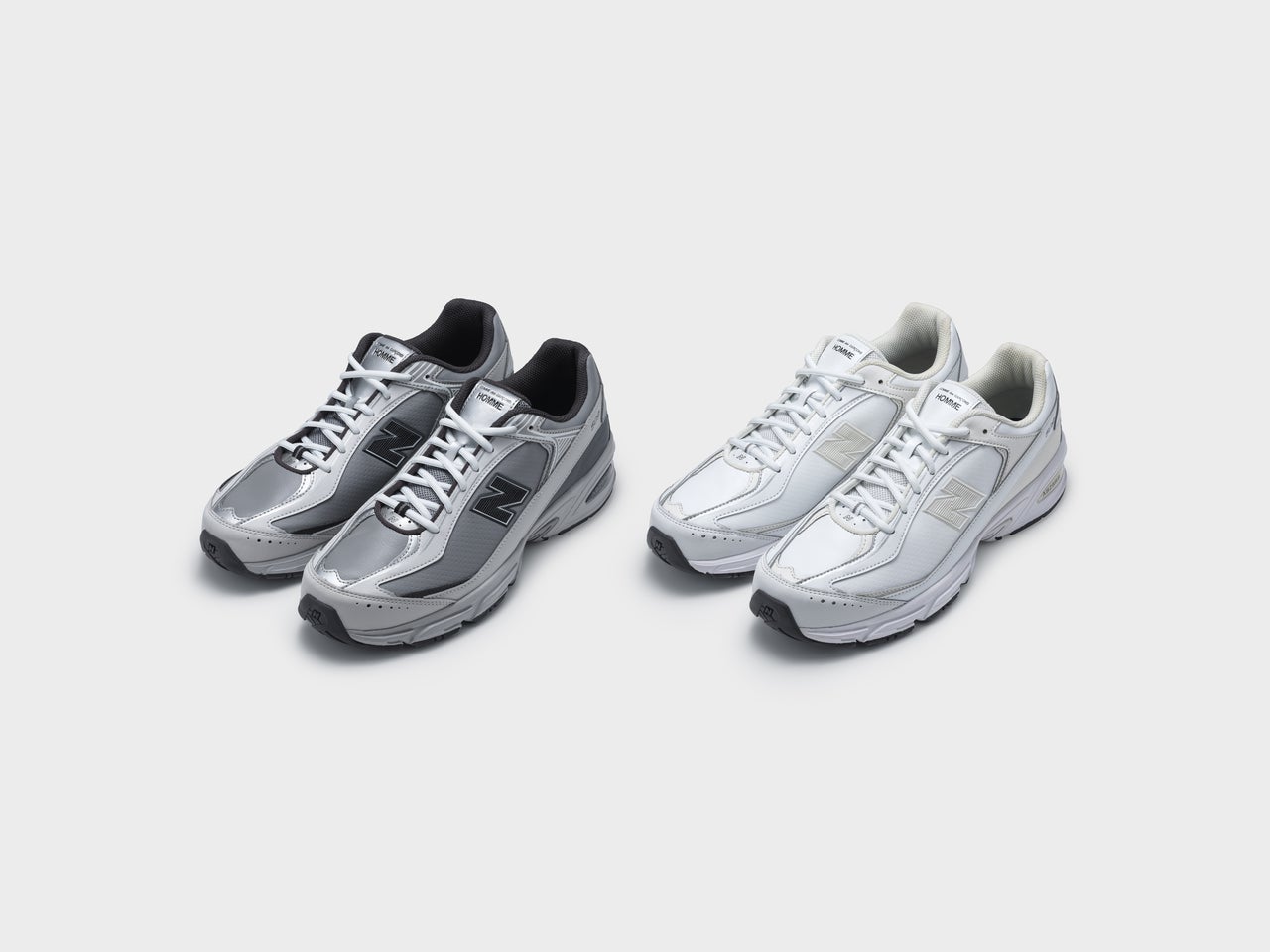 New Balance（ニューバランス） COMME des GARÇONS HOMME （コム デ ギャルソン・オム）コラボ　スニーカー　ビジュアル