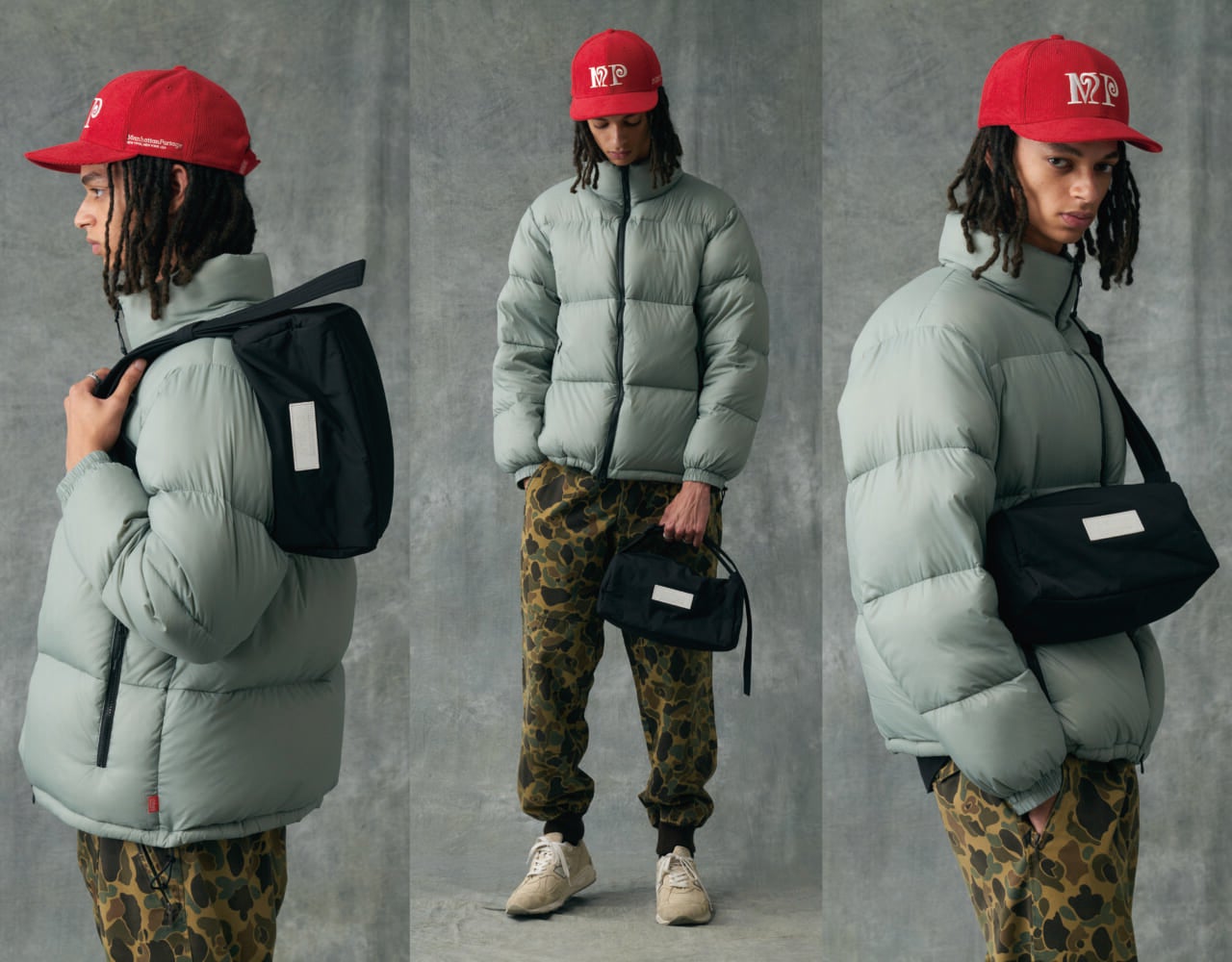 マンハッタンポーテージ(Manhattan Portage)ホワイトラベルの2025年秋のメンズ向け新作ショルダーバッグ、「ヨンカーズ バッグ パデッド ポリエステル ポプリン」