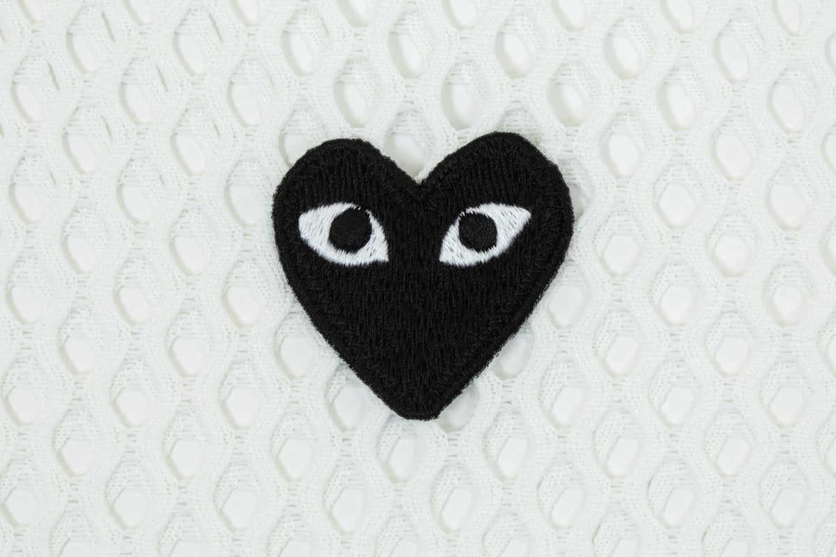 プレイ コムデギャルソン メッシュシリーズ 白 黒