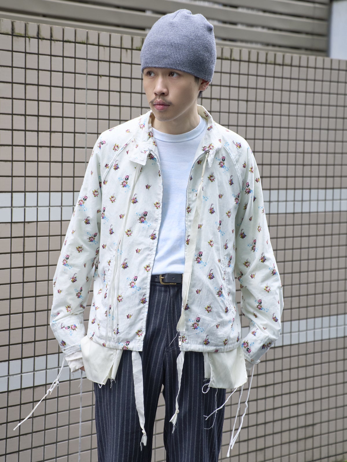 会社員越谷さんのお洒落な着こなし　上半身