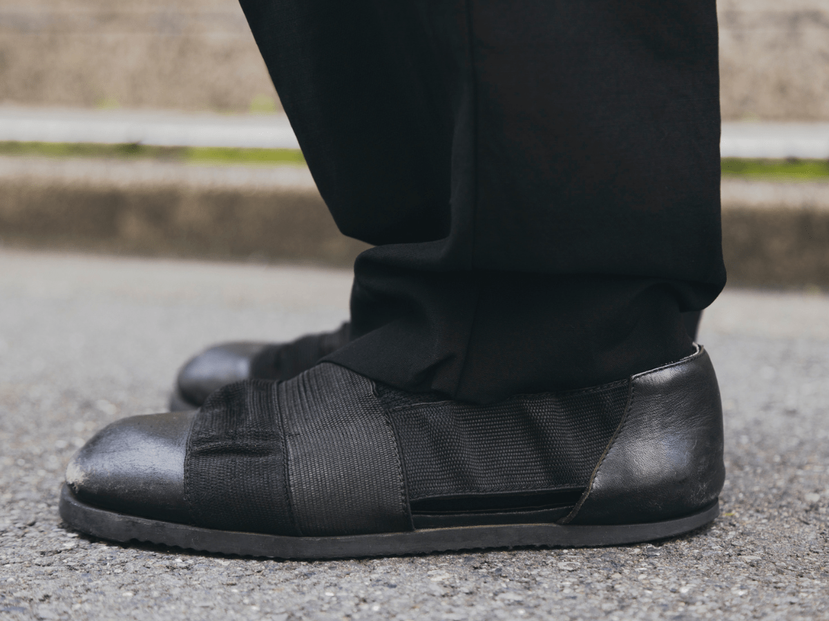 UMiTOS・小林　大輝さんの冬スタイル　ゴルチエのシューズ