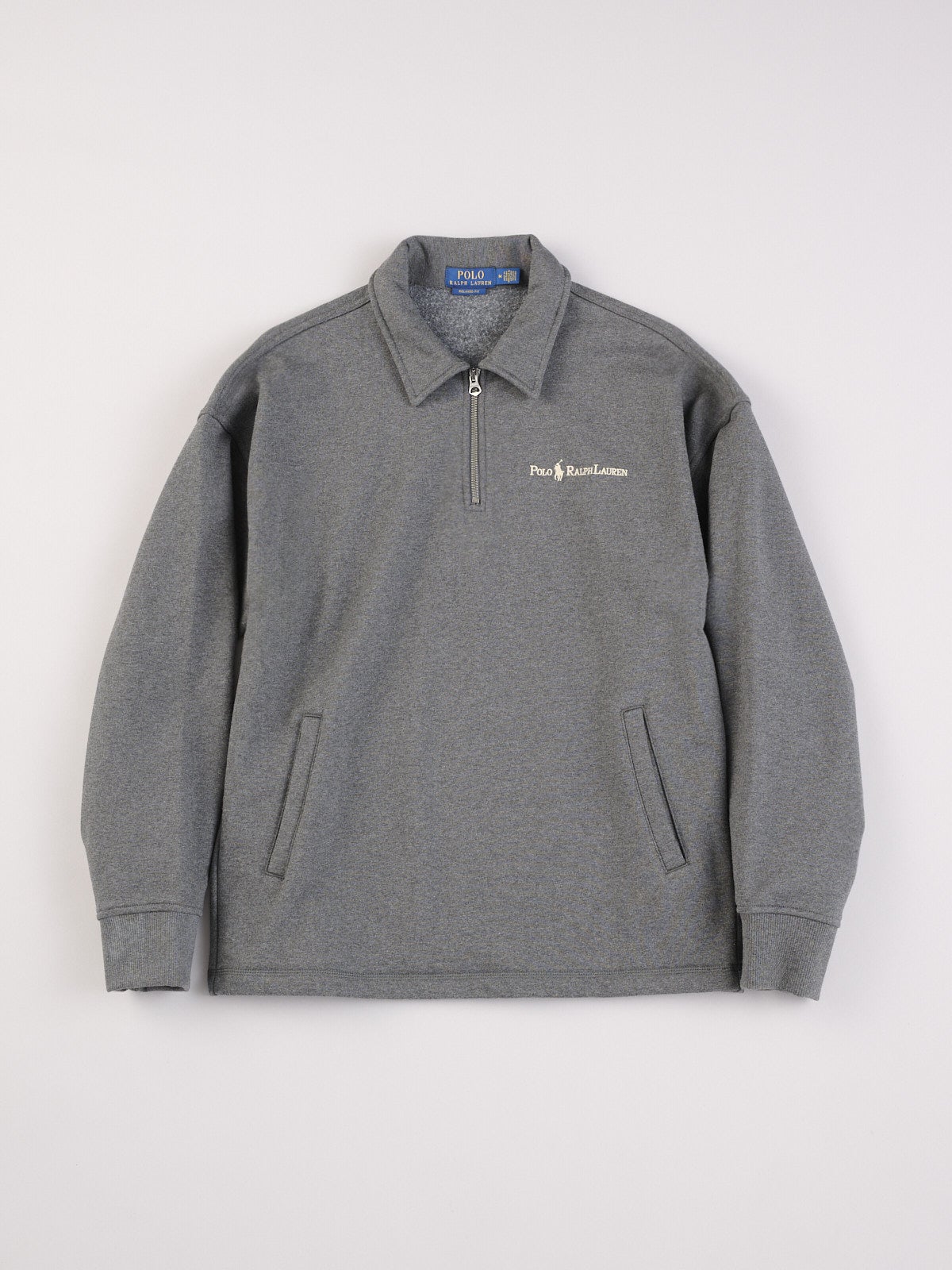 ポロ ラルフ ローレンのリラックス フィット ロゴ フリース スウェットシャツ