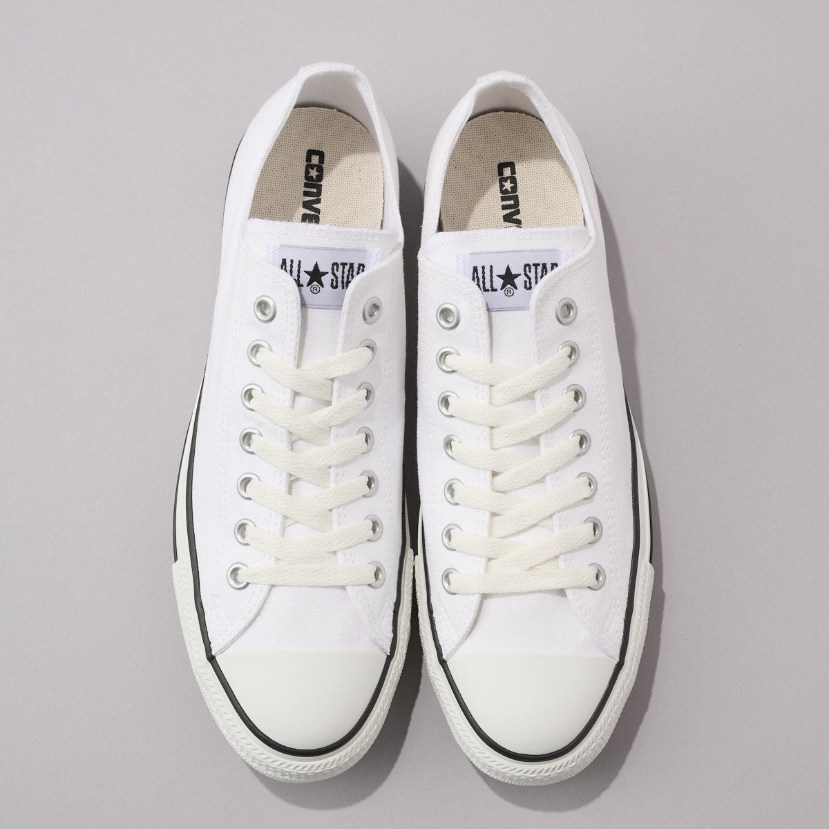 ALL STAR OX オールスター　ＯＸ ホワイト 俯瞰