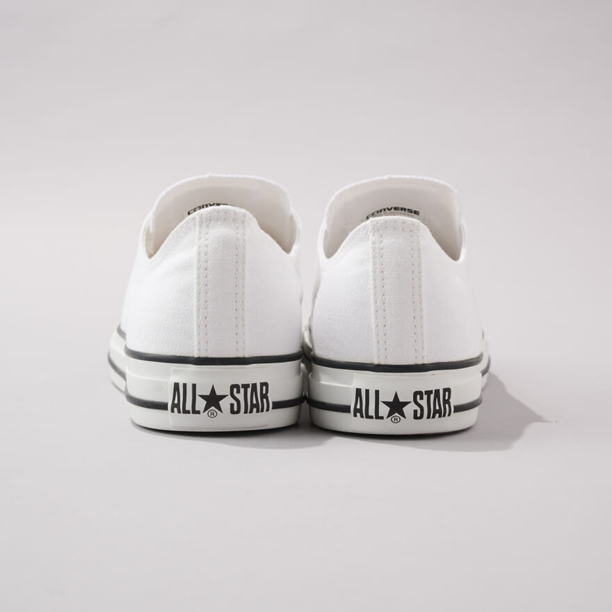 ALL STAR OX オールスター　ＯＸ ホワイト バックカット 寄り