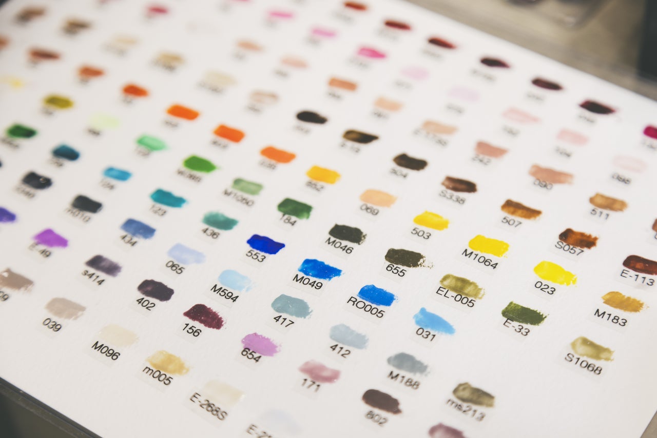 ネイルサロン カラーチャート