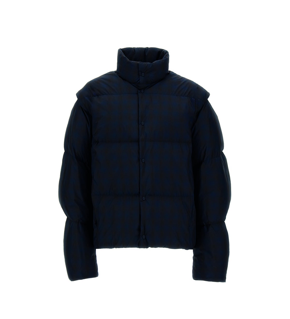 チェックウーブンダウンジャケット