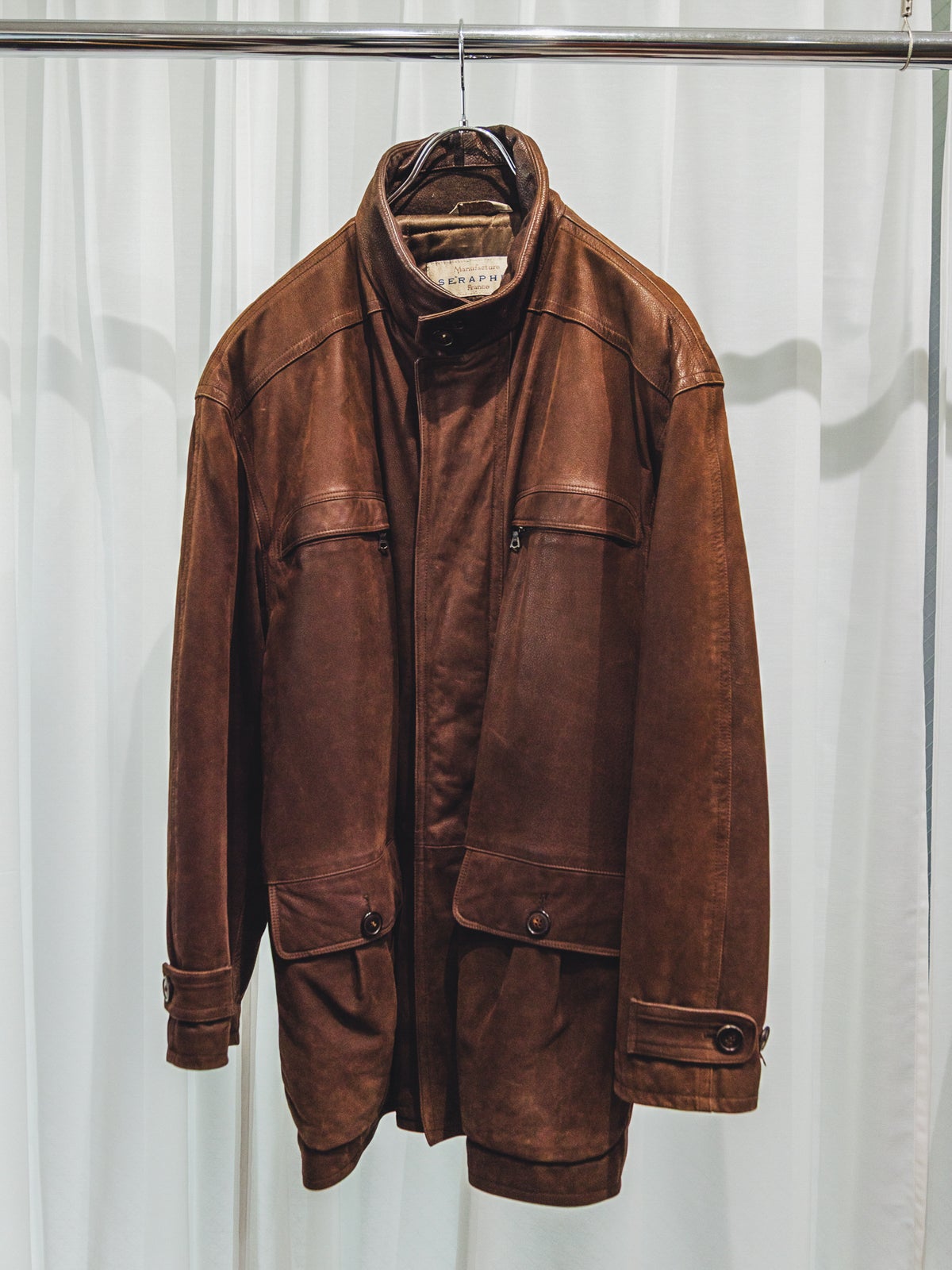 90’s セラファンのレザーコート￥110,000