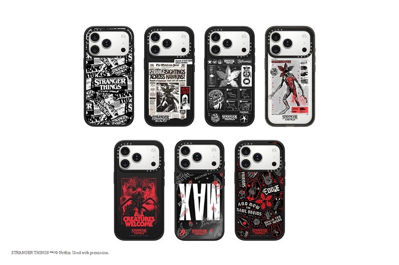 CASETiFYとNetflix「ストレンジャー・シングス」最終章のコラボアイテム　7種類のスマホケース