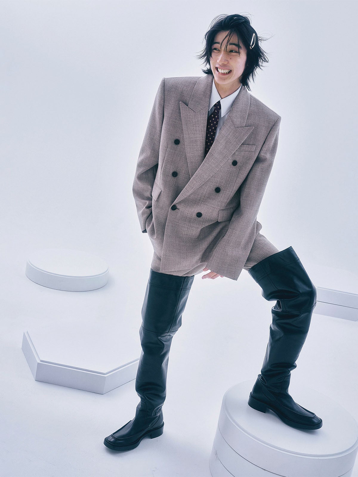 サン・ローランのスーパーハイブーツ