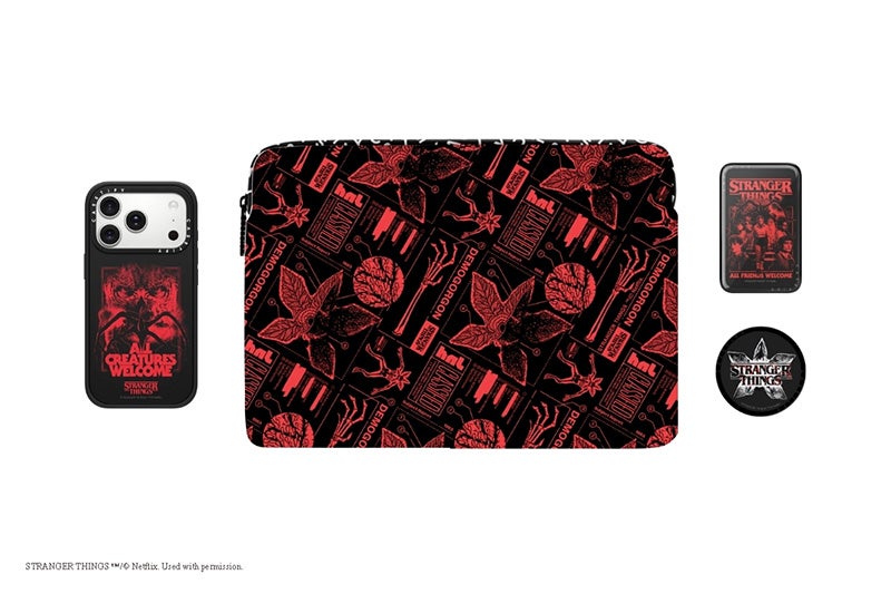 CASETiFYとNetflix「ストレンジャー・シングス」最終章のコラボアイテム　ノートパソコンケースやスマホケースなど