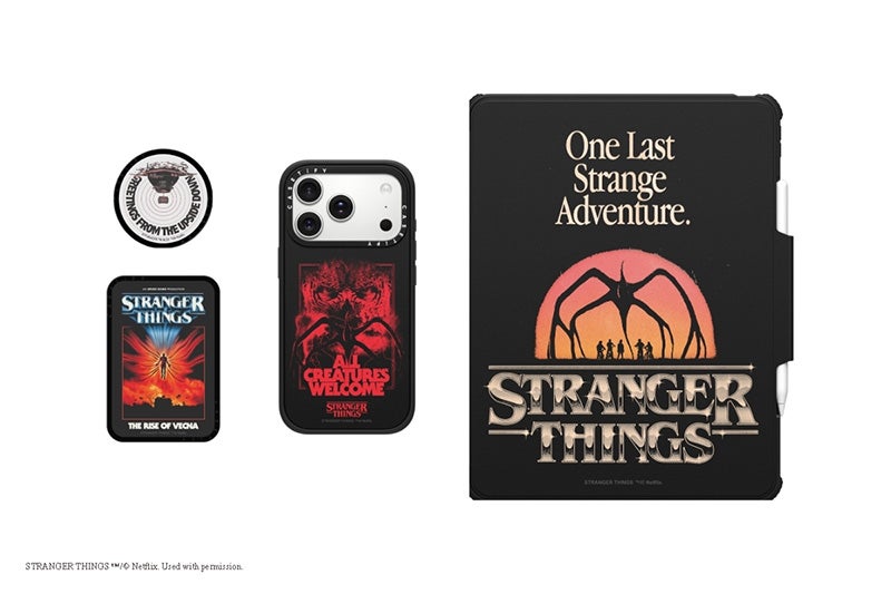CASETiFYとNetflix「ストレンジャー・シングス」最終章のコラボアイテム　タブレットケースやスマホケース、スマホリングなど