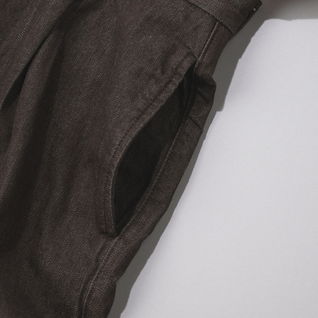 エディターが買ってよかったユニクロ:シーの愛用デニムのタックストレートパンツ/デニムのサイドポケット