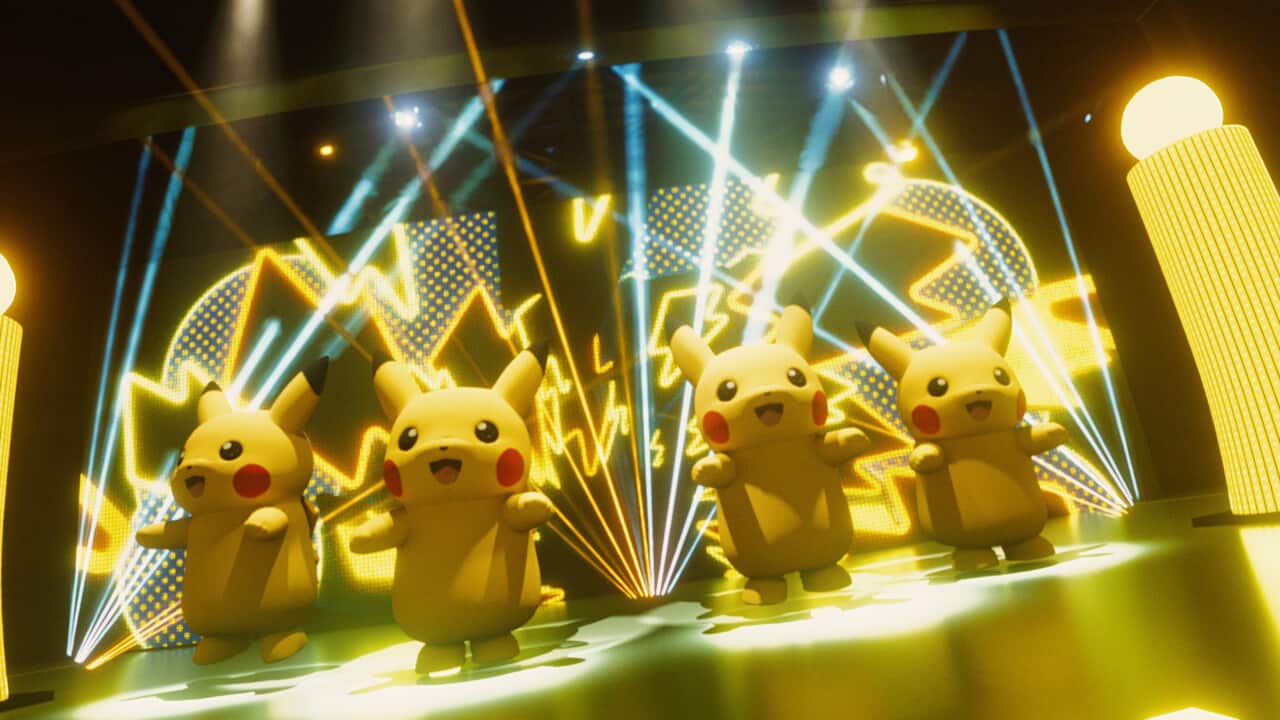 ポケモン「ポケパーク カントー」カヤツリタウンピカチュウのショーイメージ