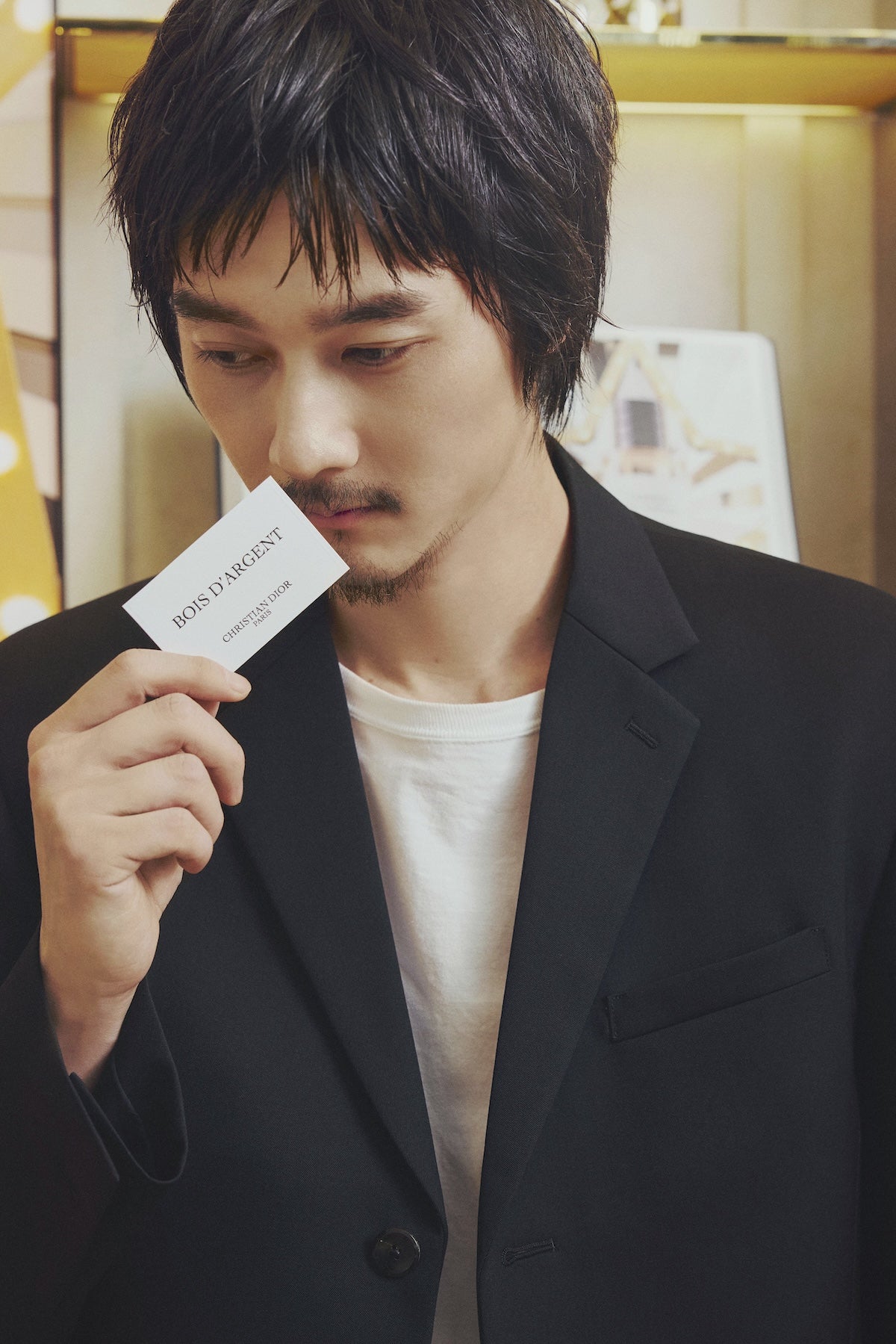 栁俊太郎さん　ハウス オブ ディオール ビューティー丸の内　香りの体験シーン