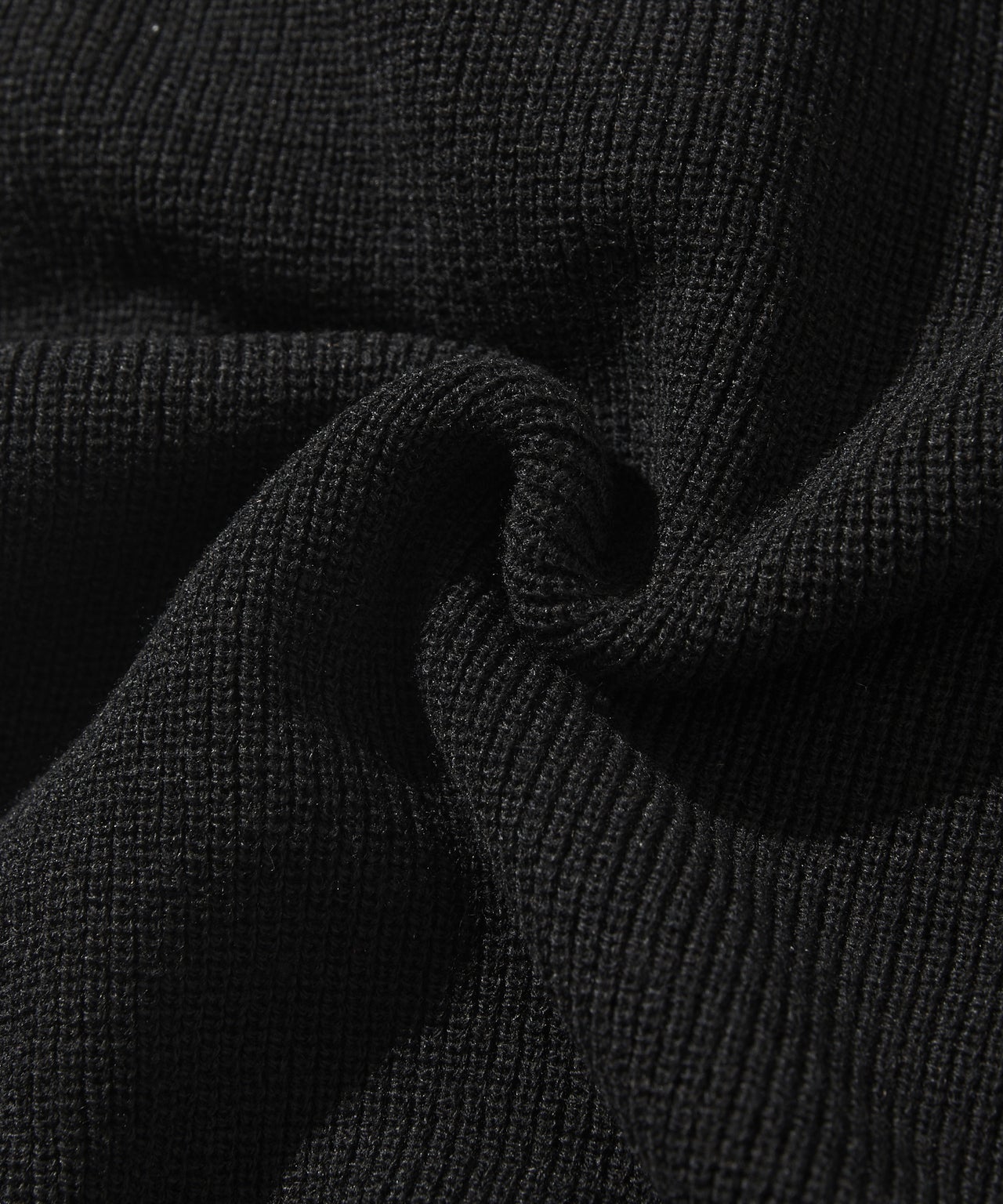 『ローソンフリーク』第5弾イージーウォッシュニット ブラック 生地