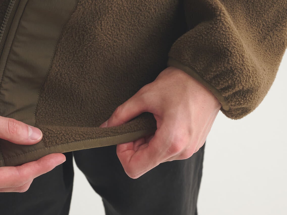 キーンの新作フリース ジンジャー ブラッシュド パッカブル ジャケットを試着＆本音レビューの裾寄り