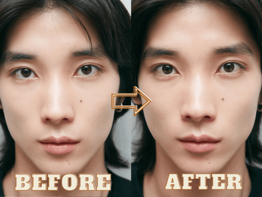 メンズアイブロウサロン・眉サロンbefore/after写真