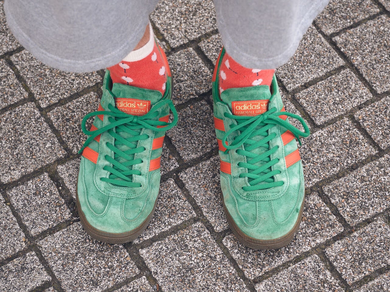 アディダス オリジナルスの愛用スニーカー/ハンドボール スペツィアル