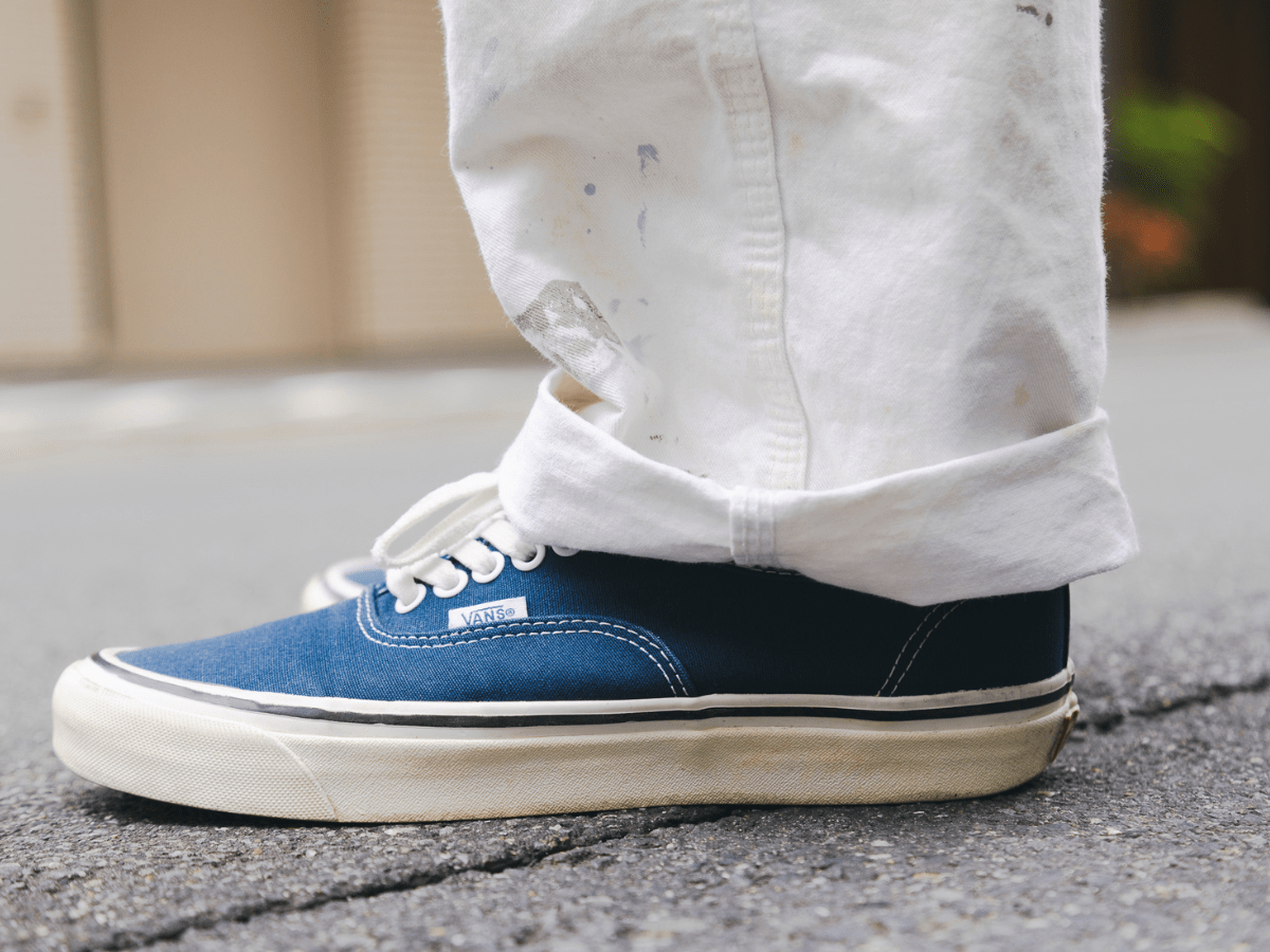 OOOYY YOHEIさんの冬ファッション　ヴァンズのオーセンティック　サイド