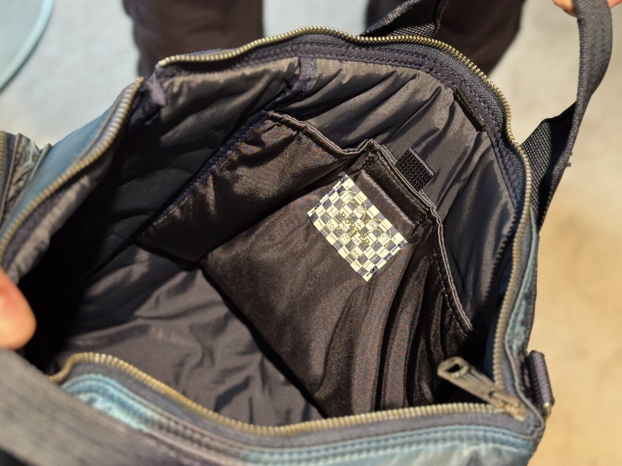 ポーター×ストーンアイランド「Stone Island|Porter_Hand Corrosion on Nylon Twill Helmet Bag」中