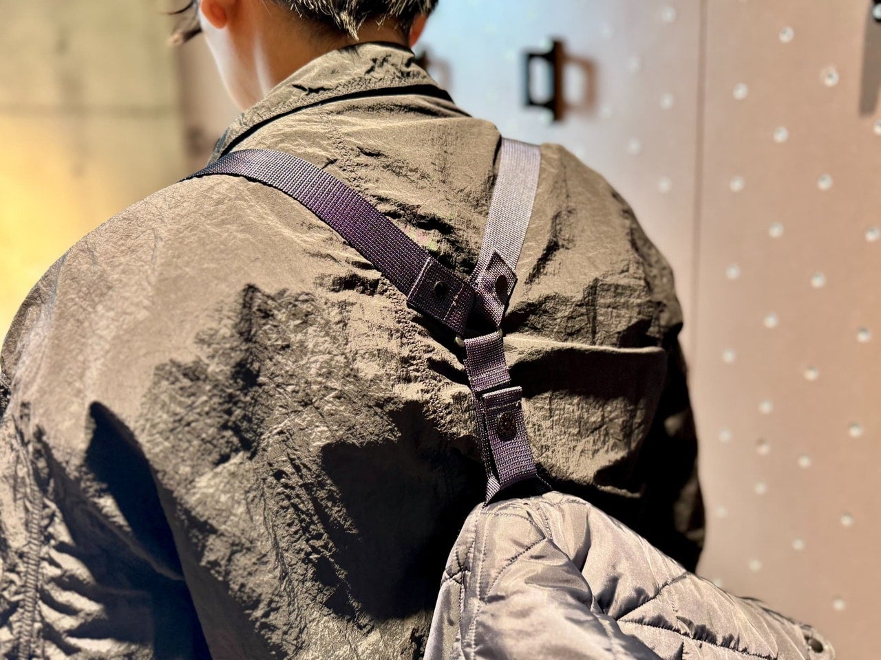 ポーター×ストーンアイランド「Stone Island | Porter_Hand Corrosion on Nylon Twill Hooded Parka」