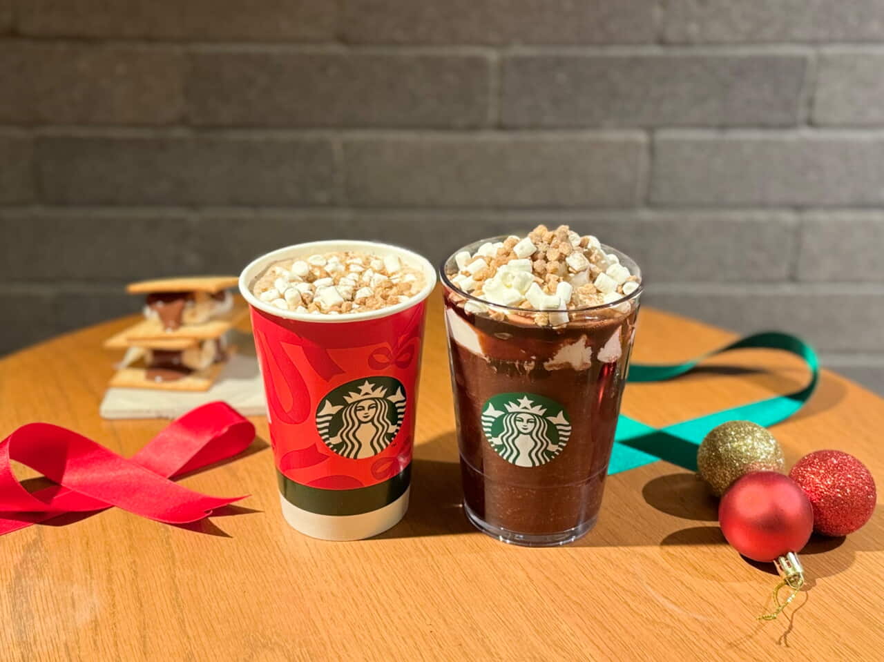 スタバホリデー新作第二弾「スモア チョコレート ラテ」と「スモア チョコレート フラペチーノ(R)」