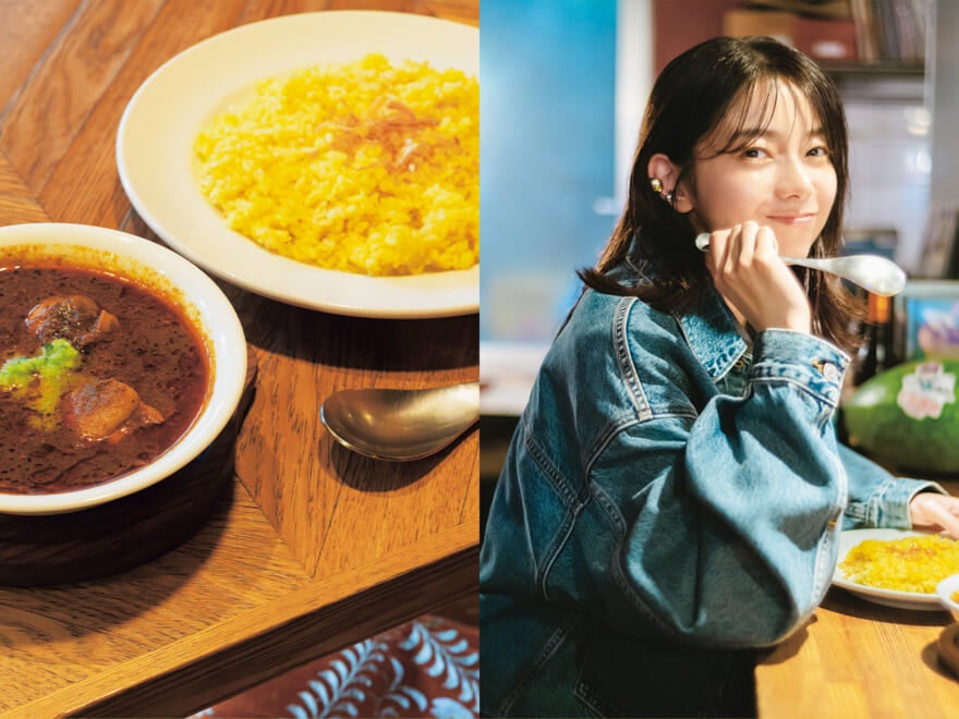 俳優 森 カンナの“愛してやまないカレー”とは？　渋谷『CURRY BAR HENDRIX』のチキンカレー。「無性にヘンドリクスのカレーが食べたくなるときがあるんです」［推しのひと飯］