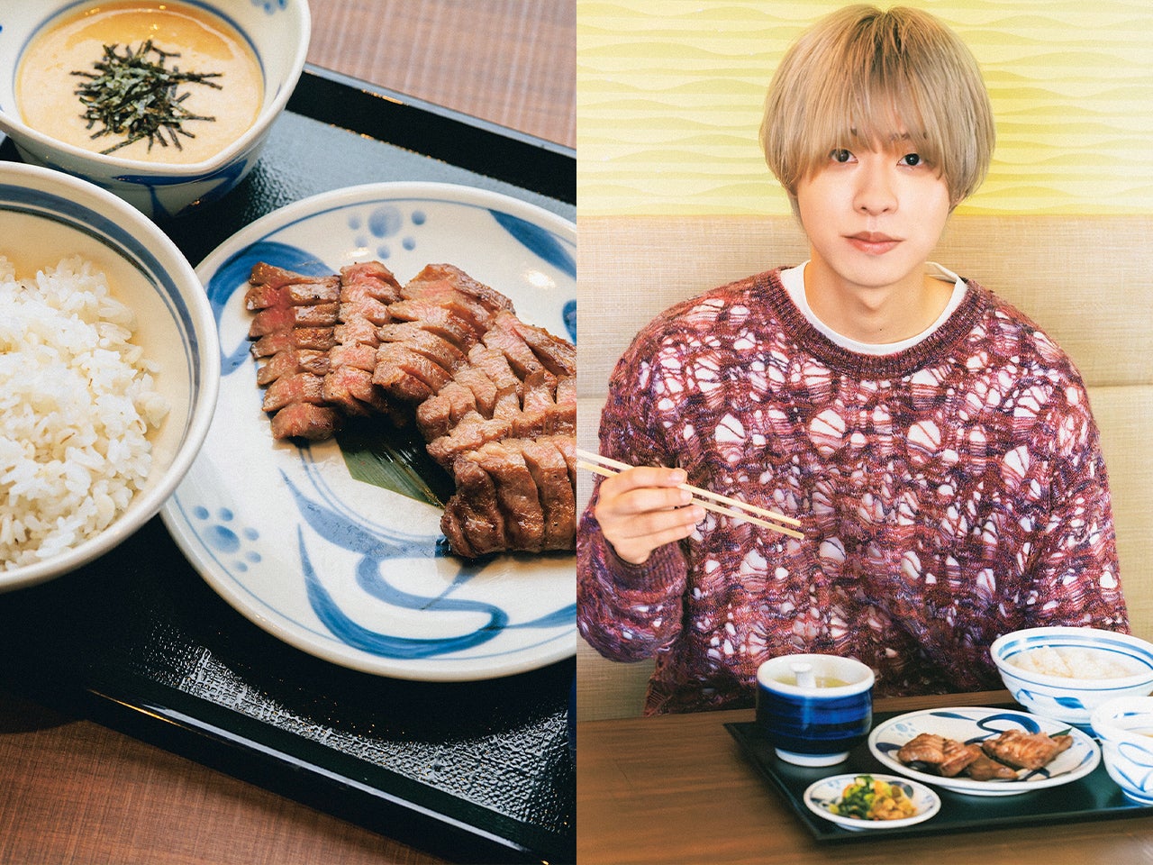 マルシィ 吉田右京の“ご褒美飯”とは？原宿『ねぎし』のしろたんあつぎり セット。［推しのひと飯］