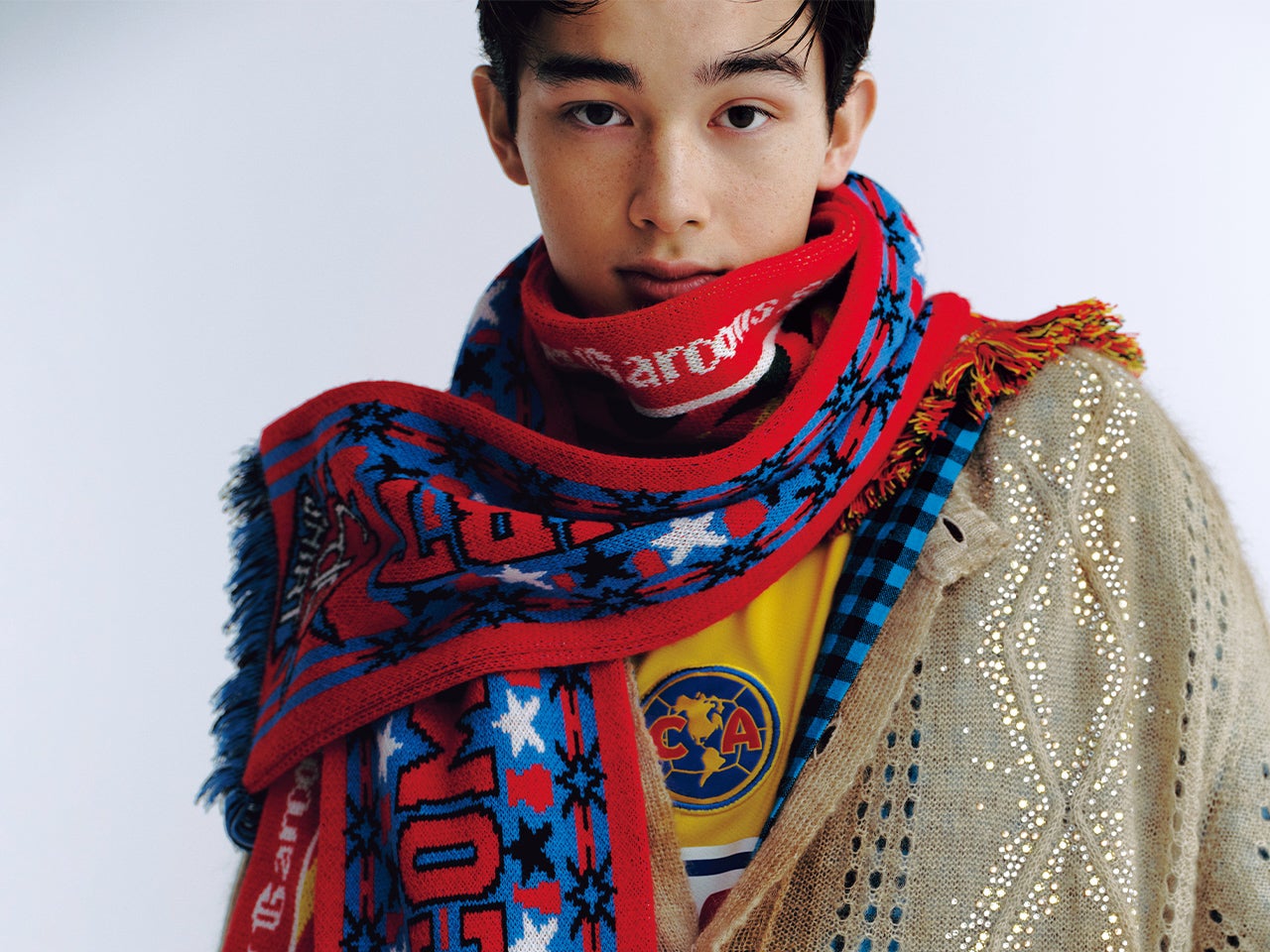 COMME des GARÇONS SHIRTのフットボールマフラー/【アドベント・ギフト・カレンダー】12/8