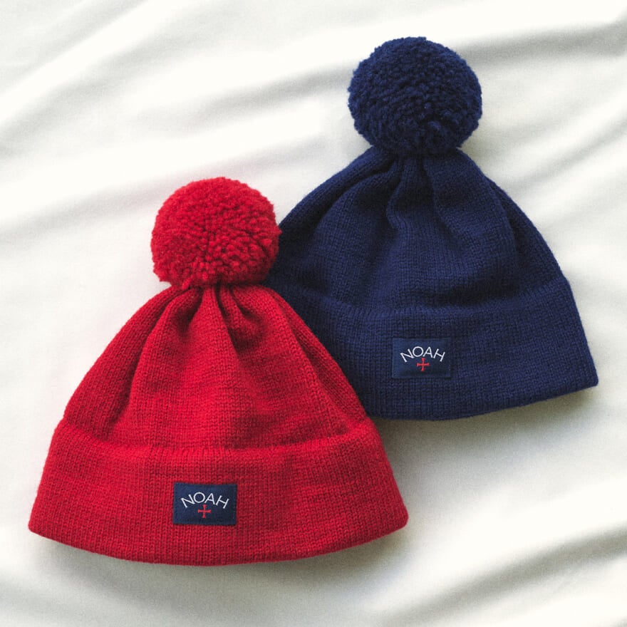 この「NOAH（ノア）」のニットキャップは冬の着こなしに欠かせない
