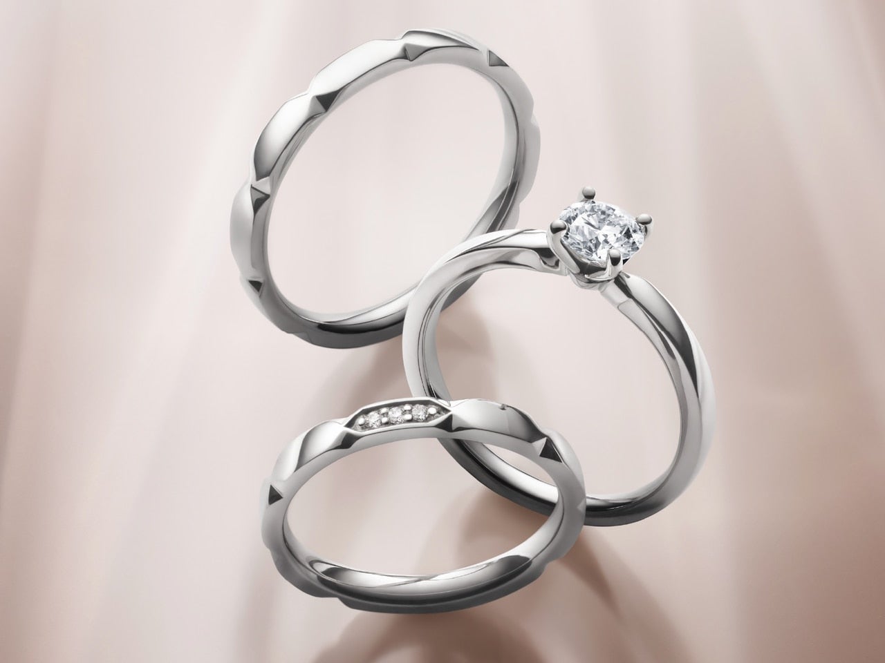 「4℃」から新作ブライダルリングが登場。ふたりの澄みわたるような想いを“Aqua Soar”の輝きと共に！