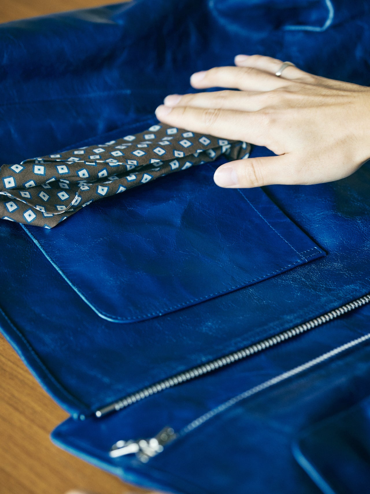 オシャレな人が買ってよかった〈CAWLEY〉のレザージャケットのポケット