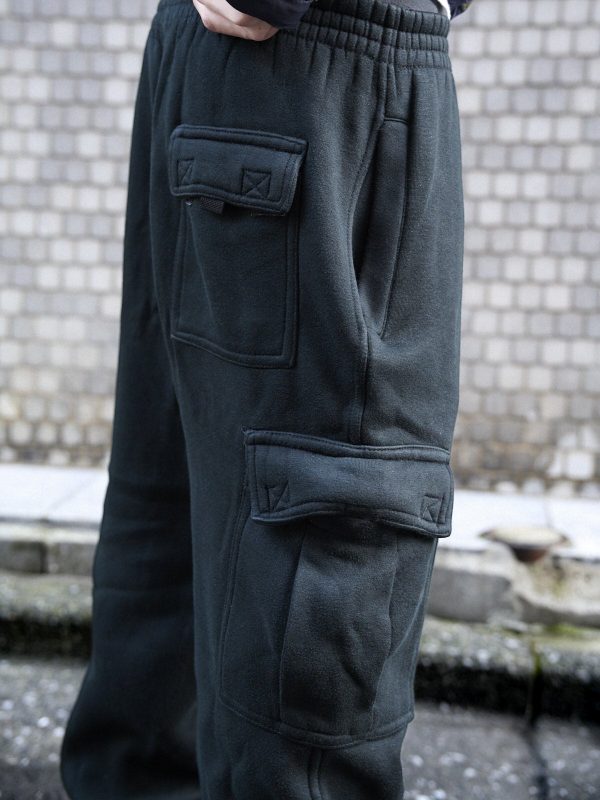 古着のスウェットパンツ ディテール