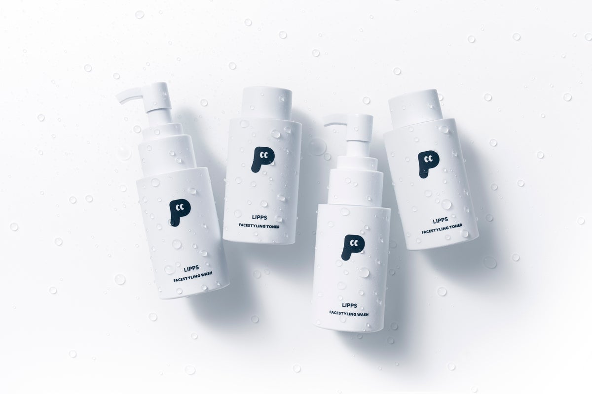 LIPPSのスキンケアライン「フェイススタイリング」の洗顔料と化粧水