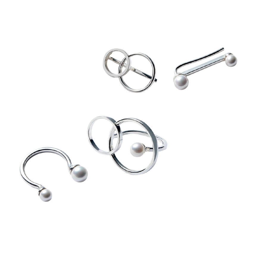 円環やパールをモチーフにした、Jouete（ジュエッテ）のイヤーカフと指輪