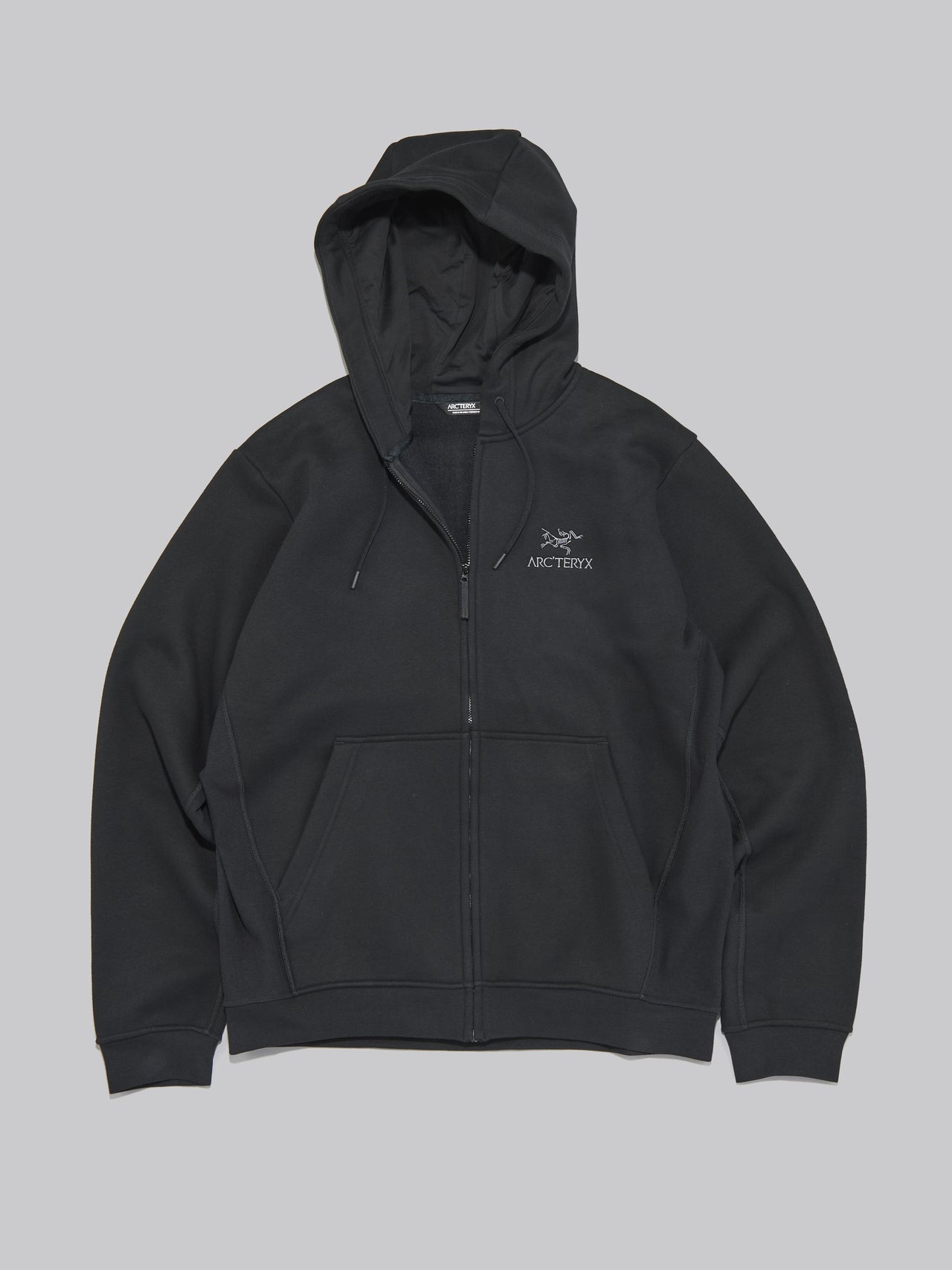 アークテリクスのエンブレム フリース フルジップ フーディ パーカ