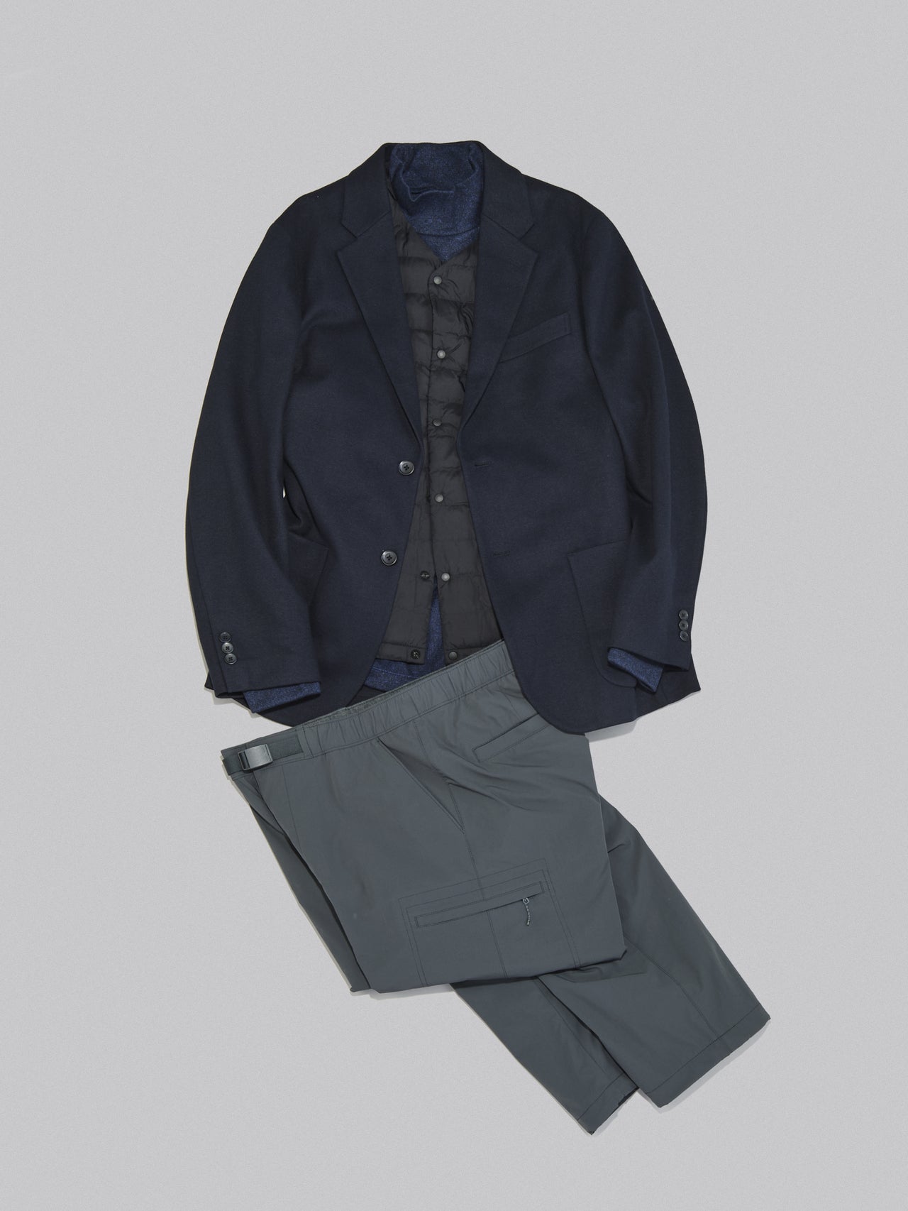 全身「ユニクロ」のアウター込みで1万円台以下の高見えコーデ①